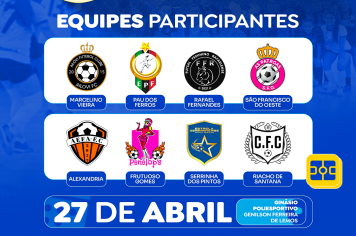 Equipes do II Torneio de Futsal Feminino de Serrinha dos Pintos
