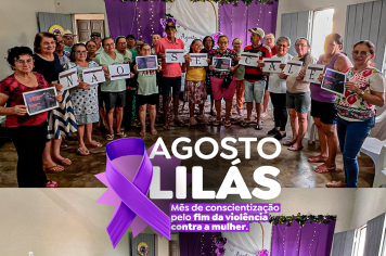 Grupo Alegria de Viver participa de ação do Agosto Lilás