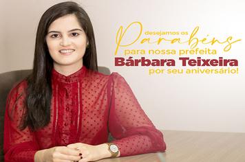 Parabéns a Prefeita Bárbara Teixeira
