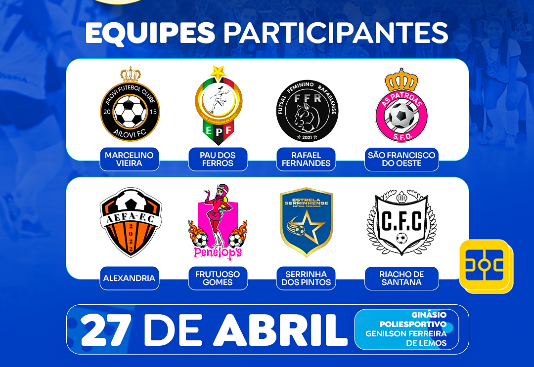 Equipes do II Torneio de Futsal Feminino de Serrinha dos Pintos