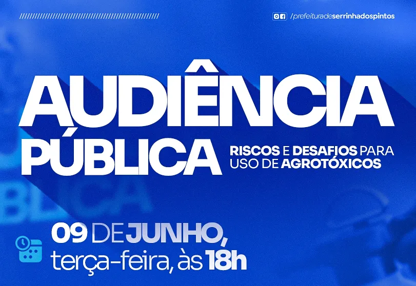 Audiência Pública sobre Riscos e Desafios para uso de Agrotóxicos